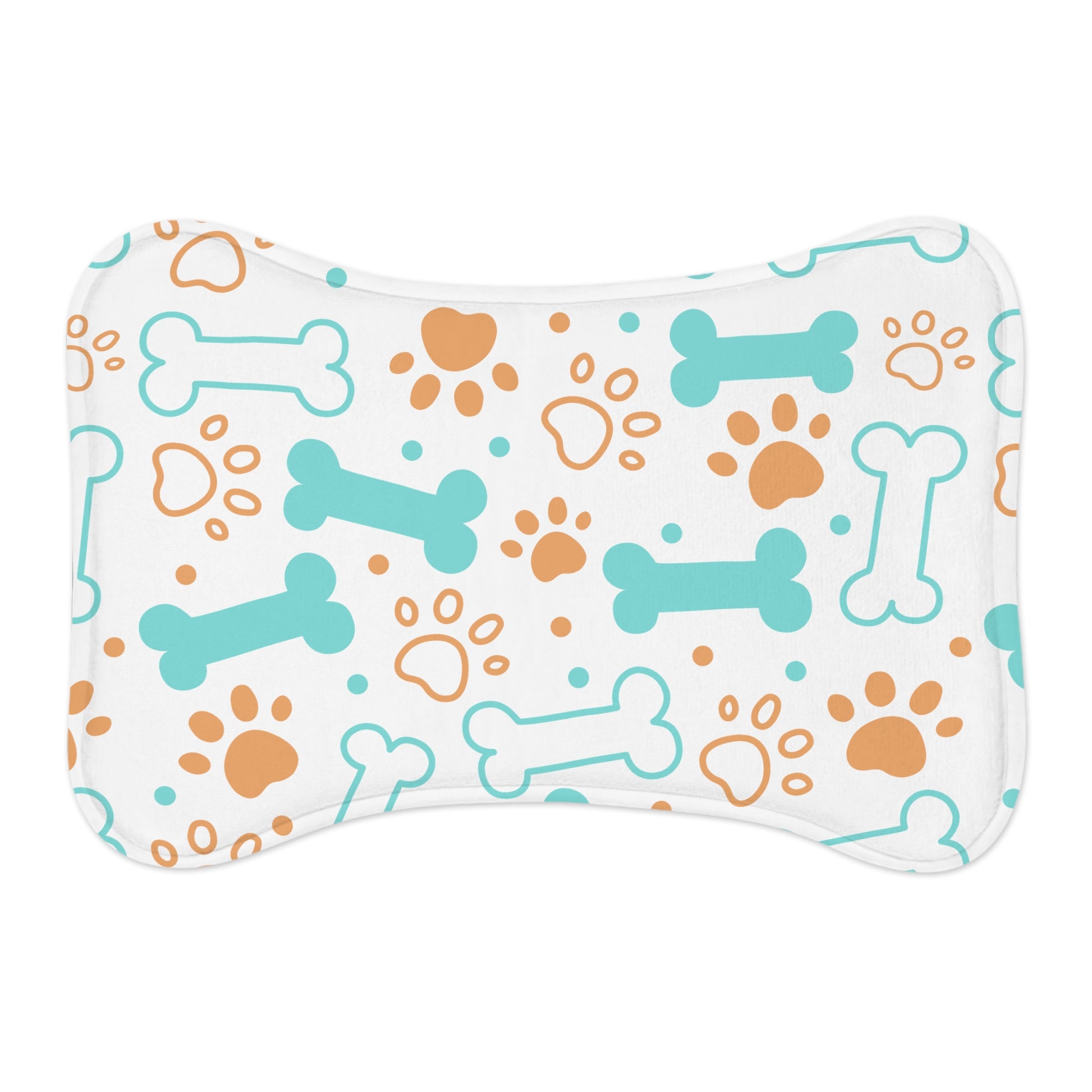 Pet Feeding Mats Paw Dog Bone Design | Accessories, Cat, Cats, dog, Dogs, Indoor, Pet, Pets, Sublimation