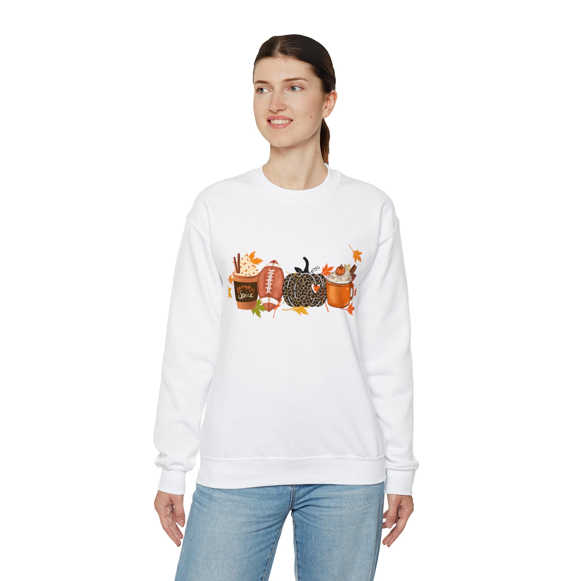 Fall Football Pumpkin Unisex Crewneck Sweatshirt | Crew neck, DTG, Men's Clothing, Regular fit, Sweatshirts, Unisex, Valentine's Day Picks, Women's Clothing