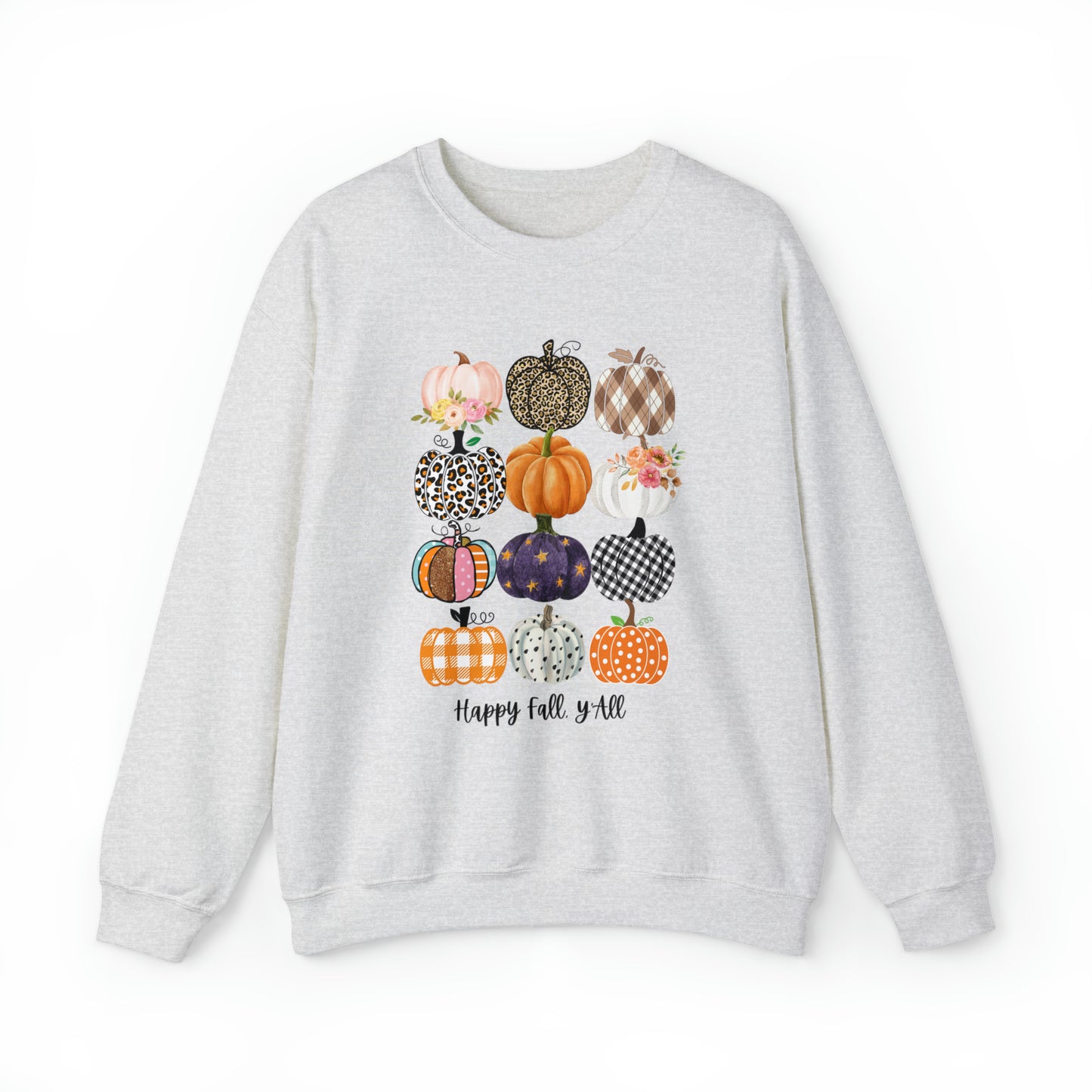 Happy Fall Y'all Pumpkins Unisex Crewneck Sweatshirt | Crew neck, DTG, Men's Clothing, Regular fit, Sweatshirts, Unisex, Valentine's Day Picks, Women's Clothing