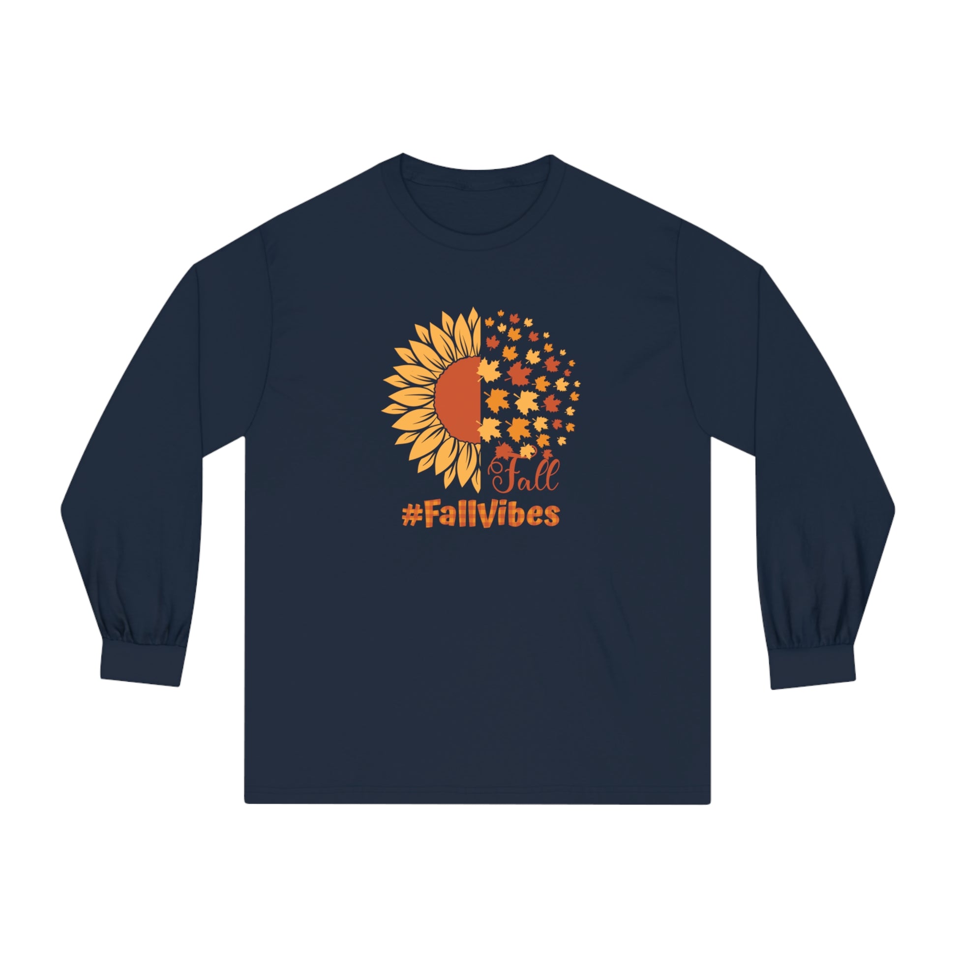 Fall Vibes Long Sleeve Unisex Classic Long Sleeve T-Shirt | Cotton, DTG, Long Sleeves, Men's Clothing, Unisex, Women's Clothing