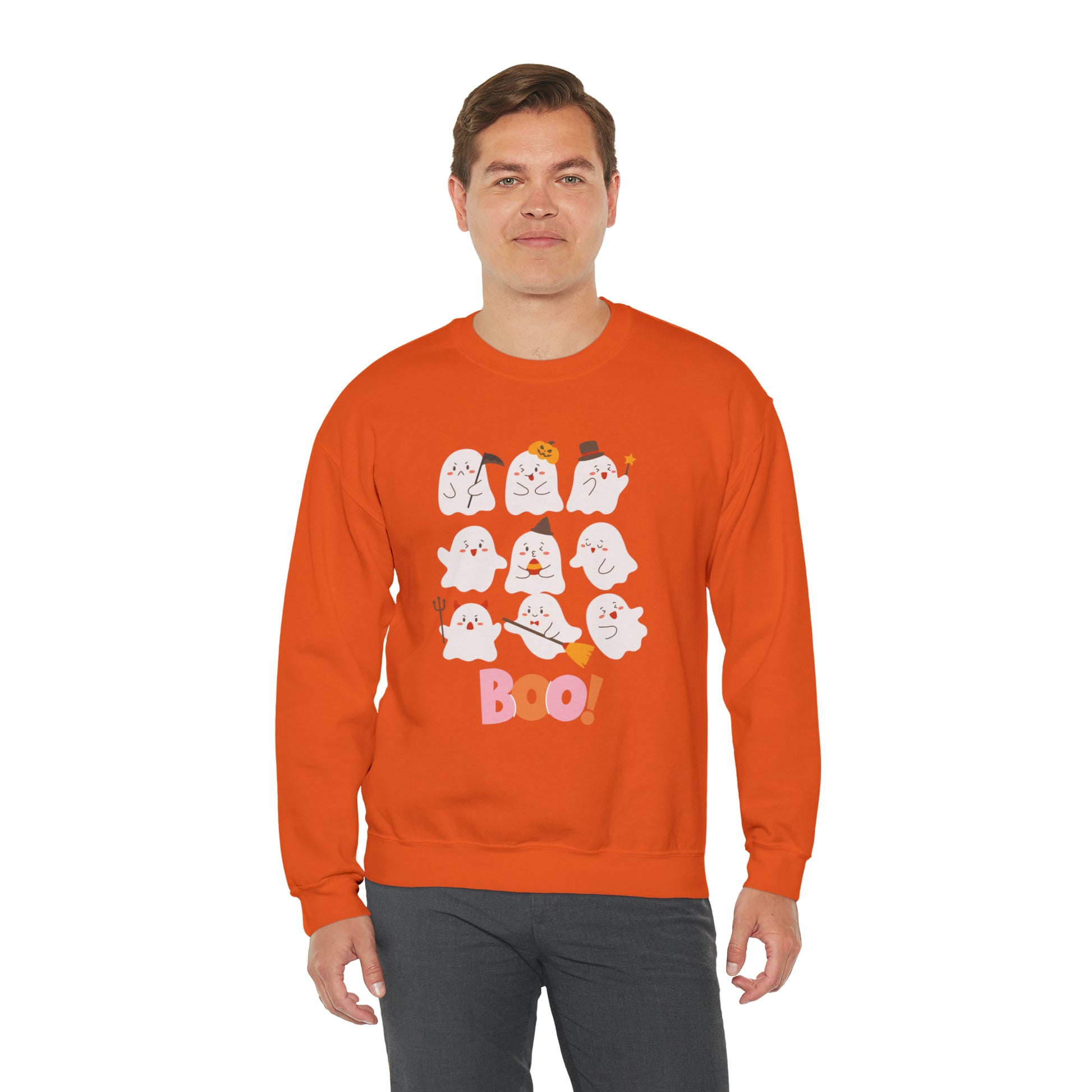 Boo! Unisex Crewneck Sweatshirt | Crew neck, DTG, Men's Clothing, Regular fit, Sweatshirts, Unisex, Valentine's Day Picks, Women's Clothing