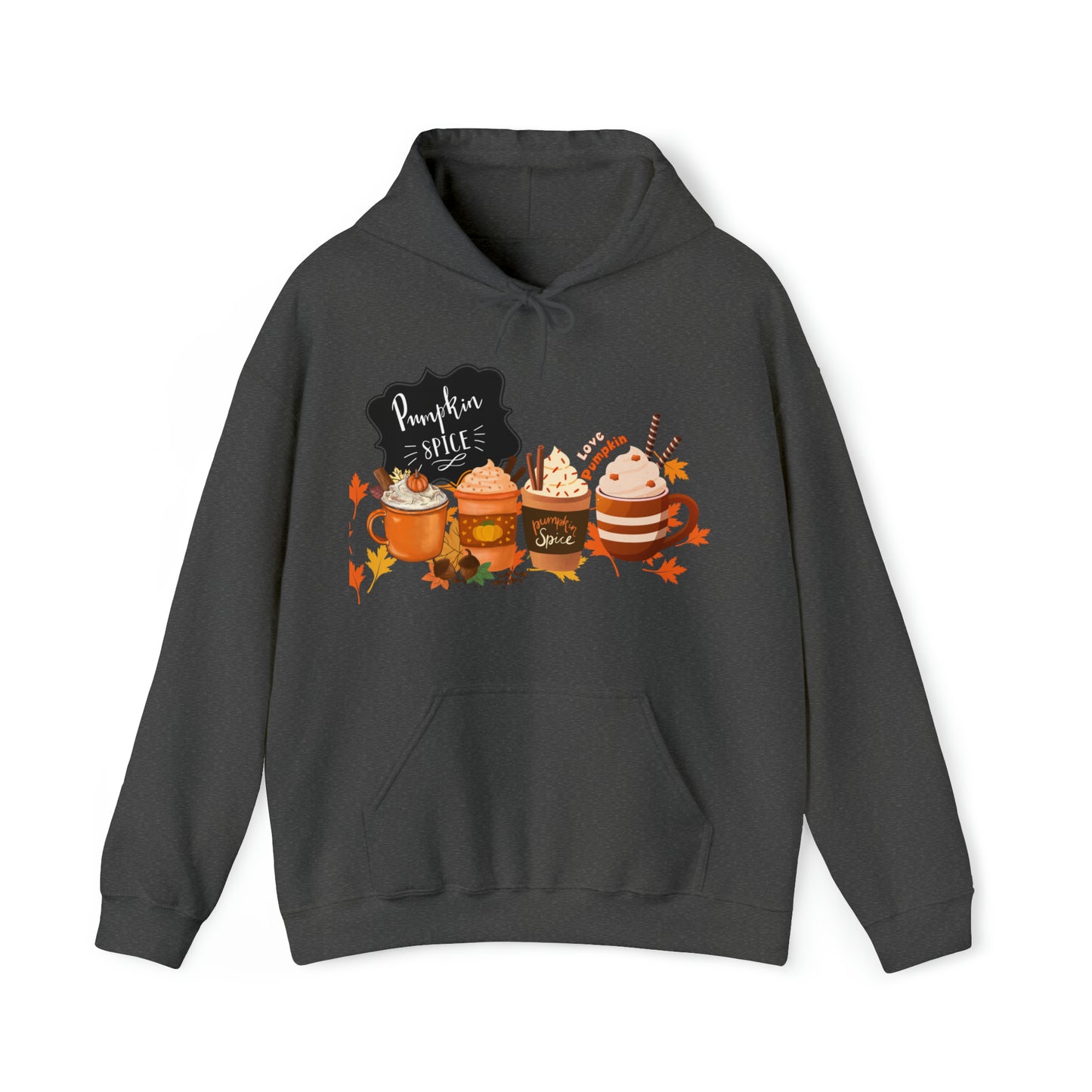 Pumpkin Spice Hooded Unisex Hooded Sweatshirt | DTG, Hoodies, Men's Clothing, Regular fit, Unisex, Women's Clothing