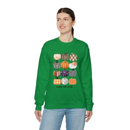 Happy Fall Y'all Pumpkins Unisex Crewneck Sweatshirt | Crew neck, DTG, Men's Clothing, Regular fit, Sweatshirts, Unisex, Valentine's Day Picks, Women's Clothing