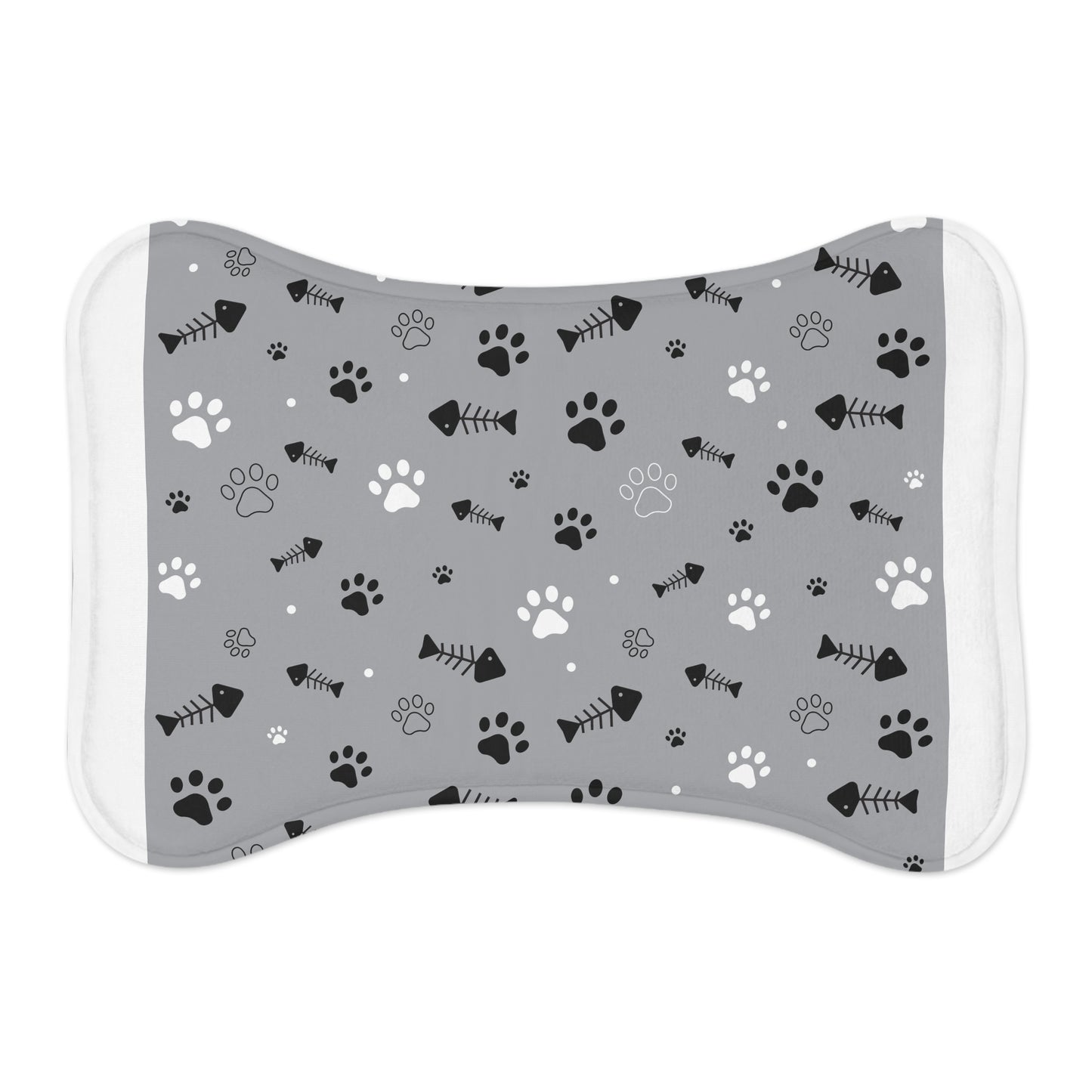 Pet Feeding Mats Paw Fish Bone Design | Accessories, Cat, Cats, dog, Dogs, Indoor, Pet, Pets, Sublimation