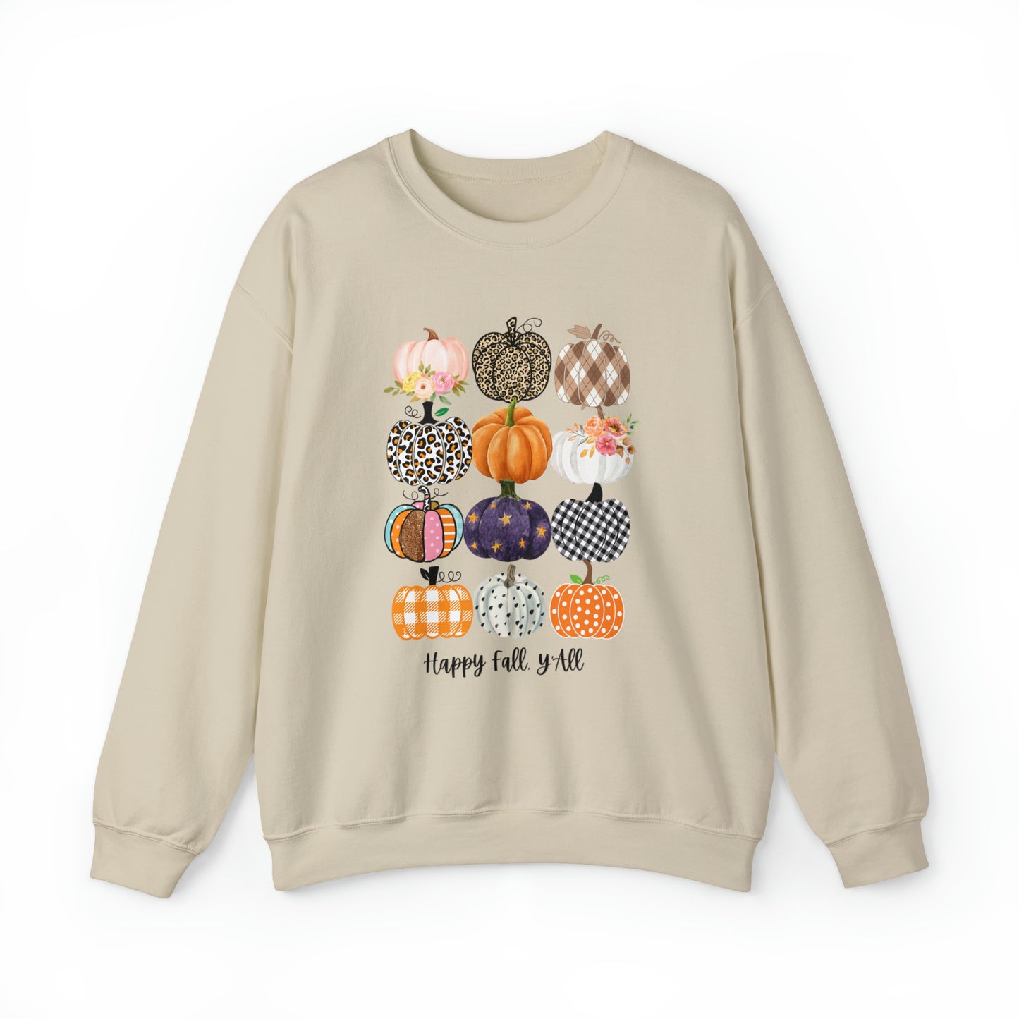 Happy Fall Y'all Pumpkins Unisex Crewneck Sweatshirt | Crew neck, DTG, Men's Clothing, Regular fit, Sweatshirts, Unisex, Valentine's Day Picks, Women's Clothing