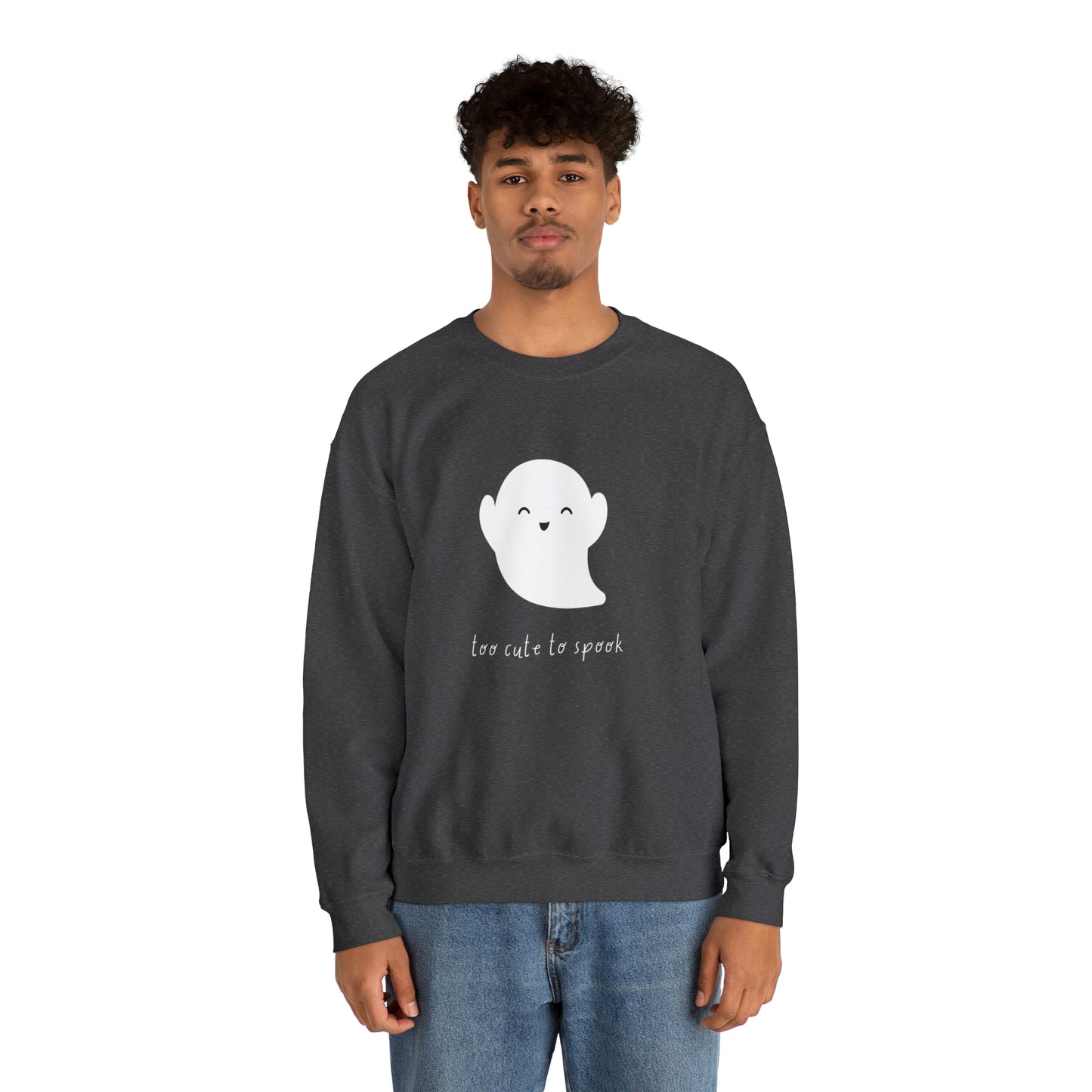 Too Cute To Spook Unisex Crewneck Sweatshirt | Crew neck, DTG, Men's Clothing, Regular fit, Sweatshirts, Unisex, Valentine's Day Picks, Women's Clothing