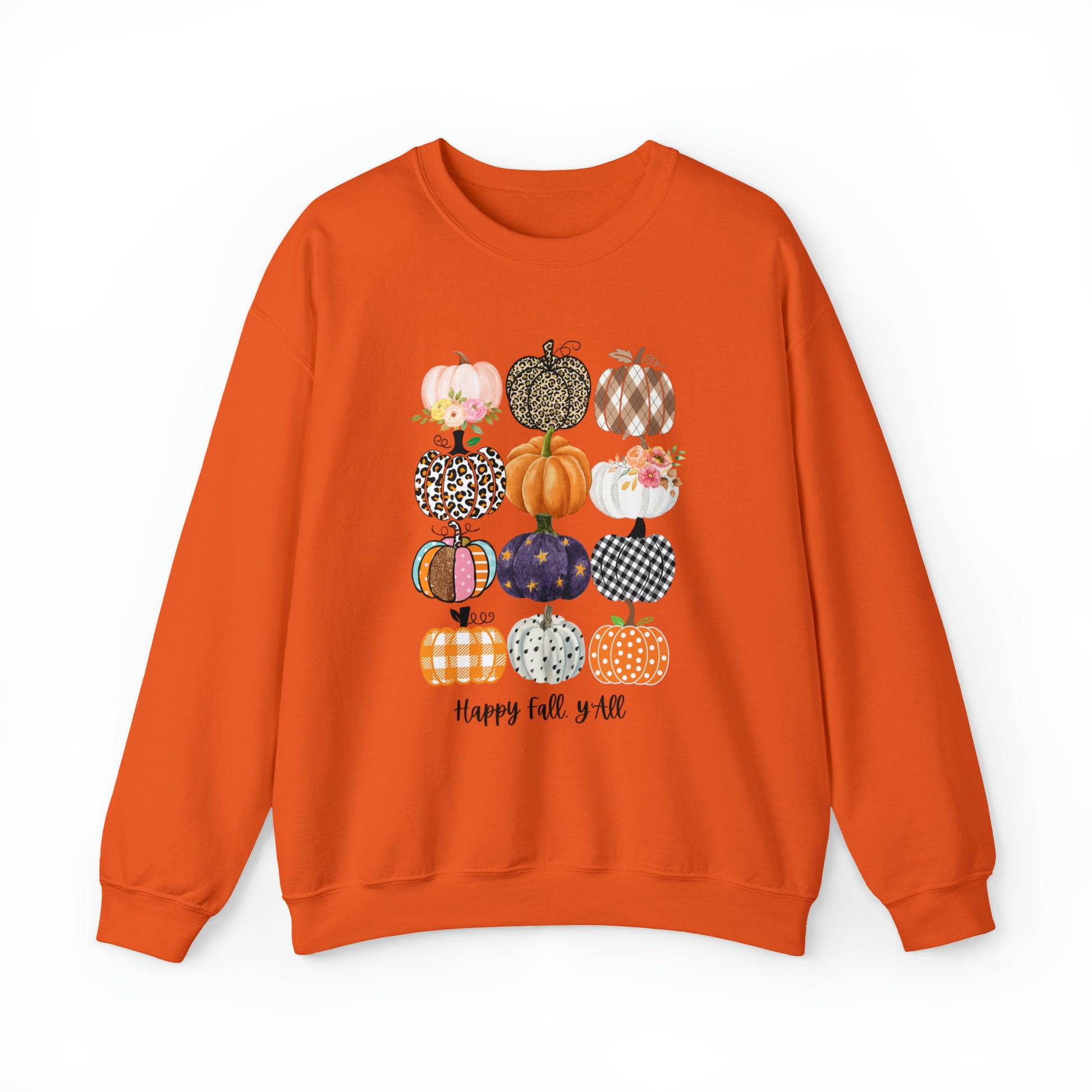 Happy Fall Y'all Pumpkins Unisex Crewneck Sweatshirt | Crew neck, DTG, Men's Clothing, Regular fit, Sweatshirts, Unisex, Valentine's Day Picks, Women's Clothing