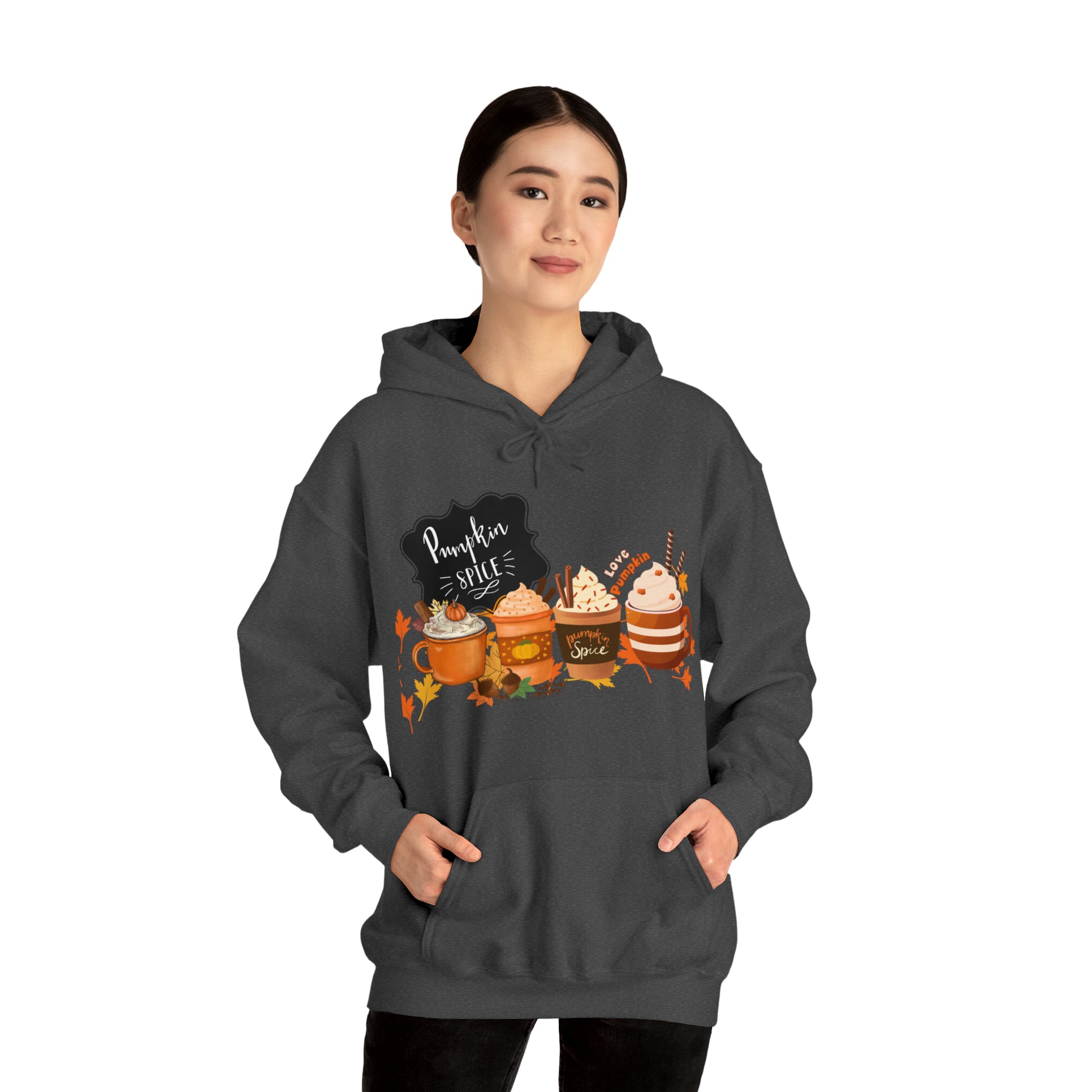 Pumpkin Spice Hooded Unisex Hooded Sweatshirt | DTG, Hoodies, Men's Clothing, Regular fit, Unisex, Women's Clothing