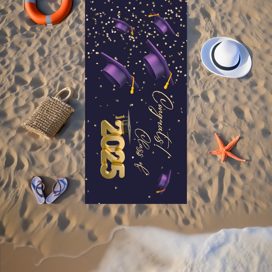 Congrats Class of 2025 Beach Towel