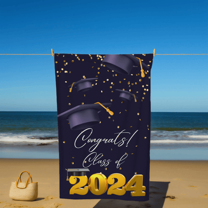 Congrats Class of 2024 Beach Towel