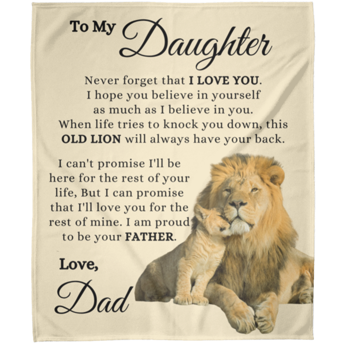 To My Daughter - Always Proud of You - Fleece Blanket |