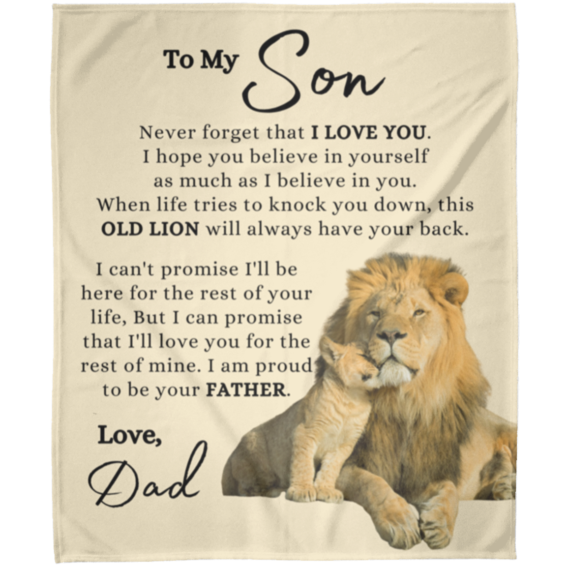 To My Son - Always Proud of You - Fleece Blanket |