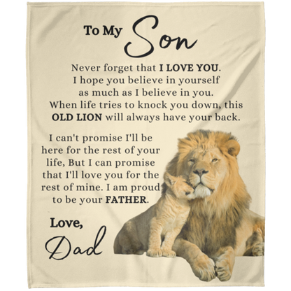 To My Son - Always Proud of You - Fleece Blanket |