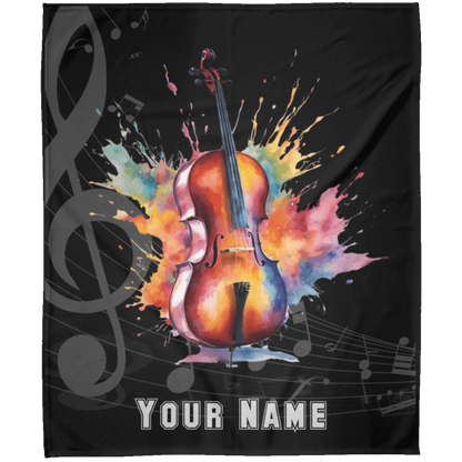 Personalized Cello Blanket