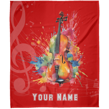 Personalized Cello Blanket