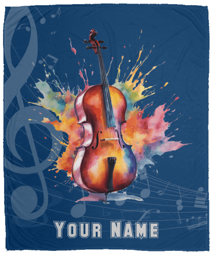 Personalized Cello Blanket