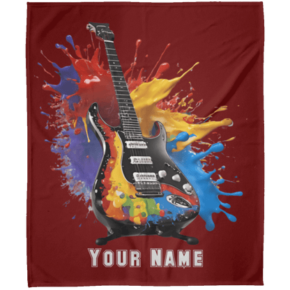 Personalized Electric Guitar Blanket