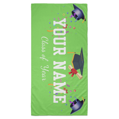 Customized Graduate Name Beach Towel