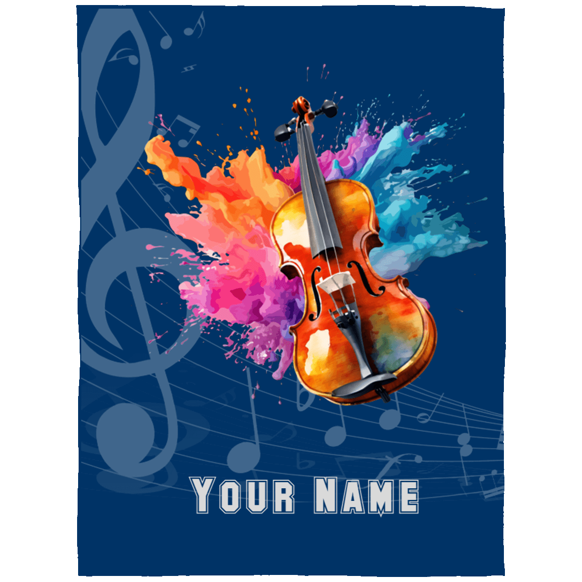 Personalized Violin-Viola Blanket