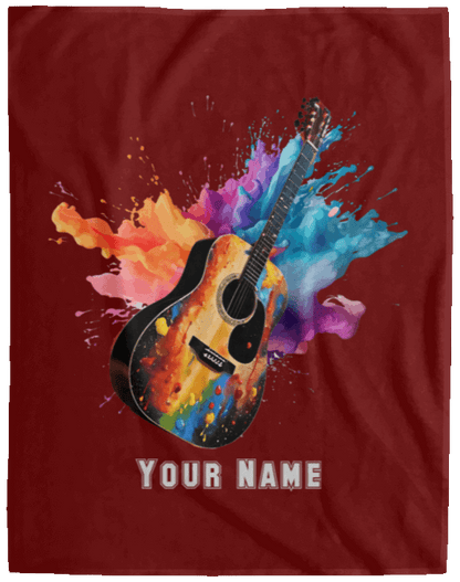 Personalized Acoustic Guitar Blanket