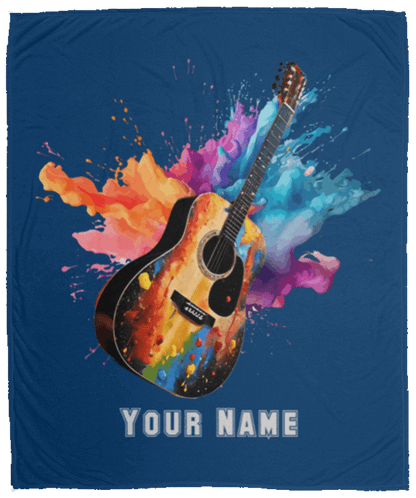 Personalized Acoustic Guitar Blanket