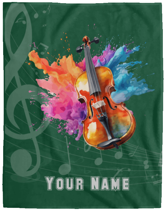 Personalized Violin-Viola Blanket