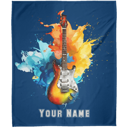 Personalized Electric Guitar Blanket