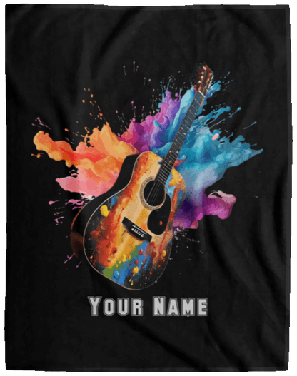 Personalized Acoustic Guitar Blanket