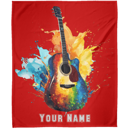 Personalized Acoustic Guitar Blanket