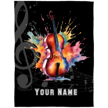 Personalized Cello Blanket