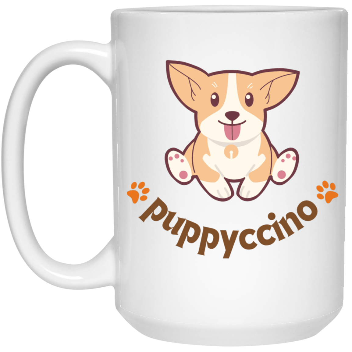 Puppyccino Cup | 11 oz. White Mug | 15 oz. White Mug |