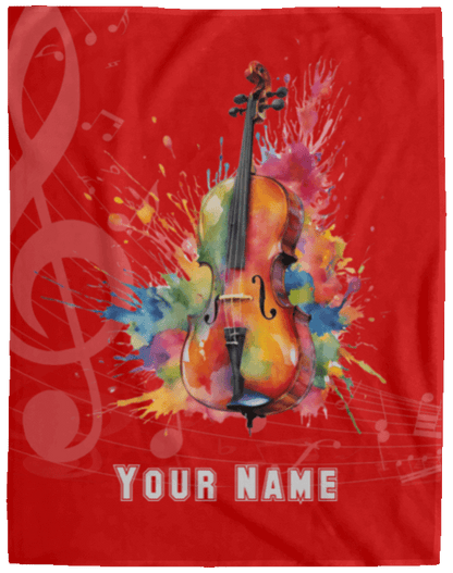 Personalized Cello Blanket