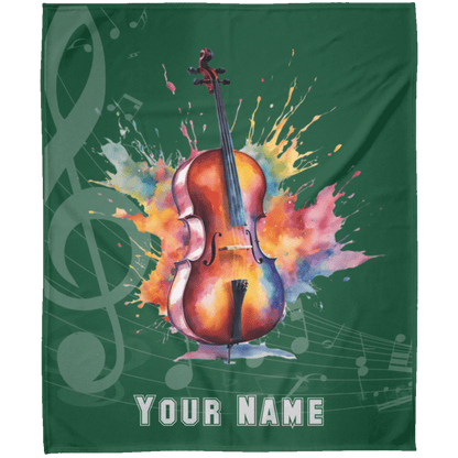 Personalized Cello Blanket