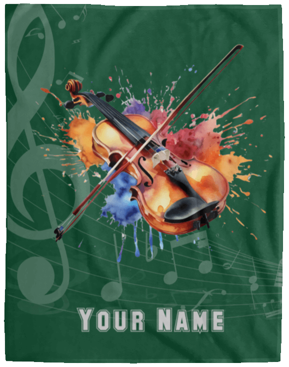 Personalized Violin-Viola Blanket