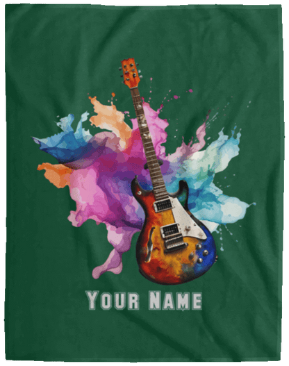 Personalized Electric Guitar Blanket