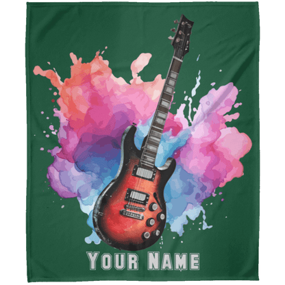 Personalized Electric Guitar Blanket