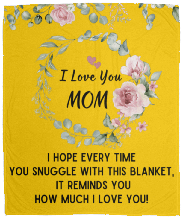 I Love You Mom Blanket | Best Gift for Mothers |