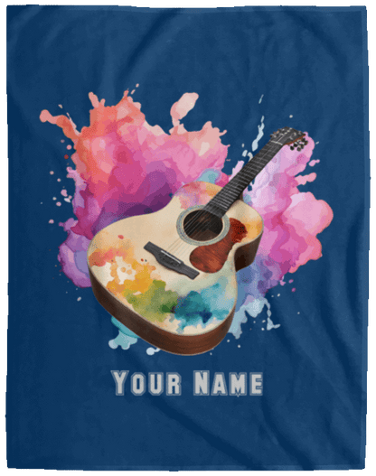 Personalized Acoustic Guitar Blanket