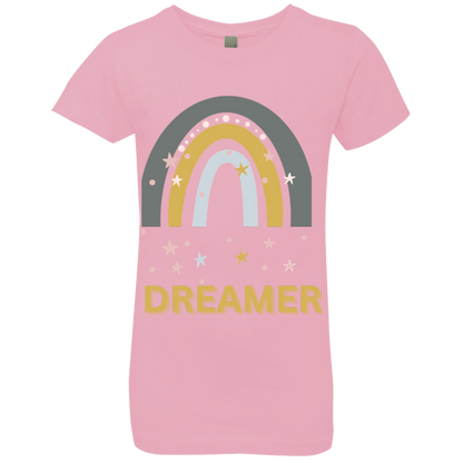 Rainbow Message Shirt Create Don't Hate Be Kind Dreamer | Girls' Princess T-Shirt |