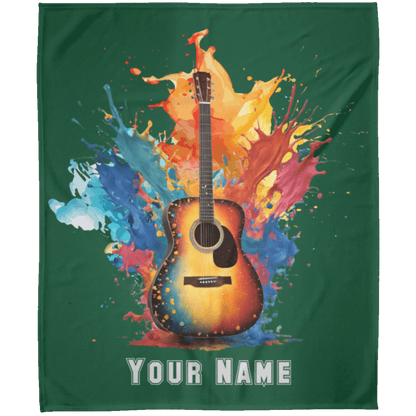 Personalized Acoustic Guitar Blanket