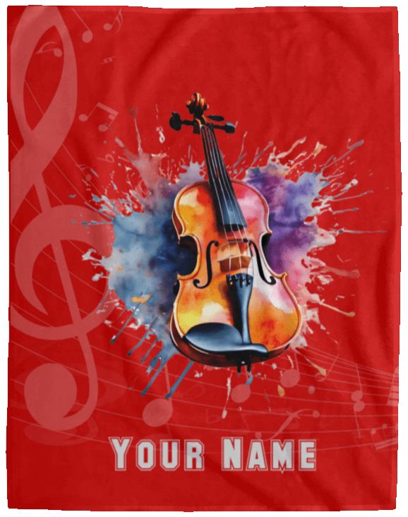 Personalized Violin-Viola Blanket