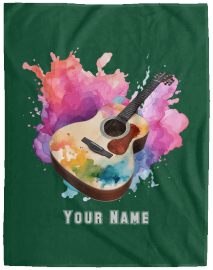 Personalized Acoustic Guitar Blanket