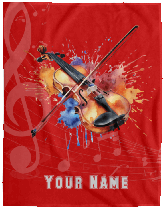 Personalized Violin-Viola Blanket