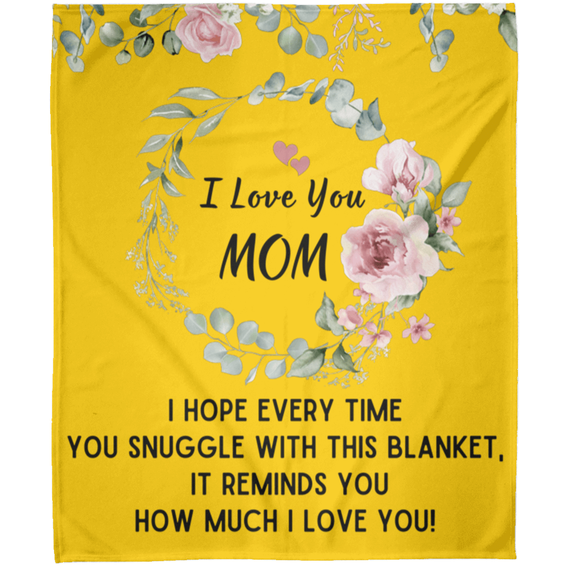 I Love You Mom Blanket | Best Gift for Mothers |