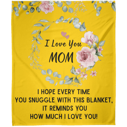 I Love You Mom Blanket | Best Gift for Mothers |