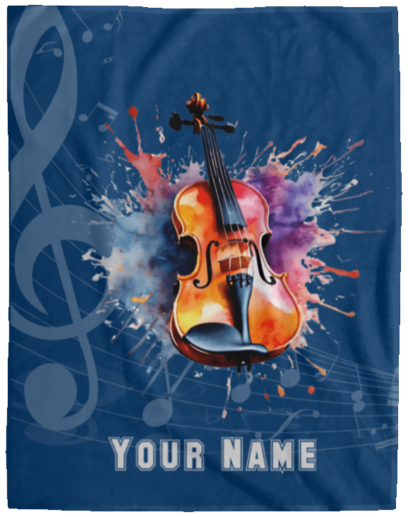 Personalized Violin-Viola Blanket