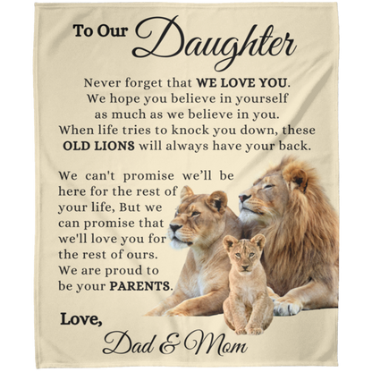 To Our Daughter - Always Proud of You - Fleece Blanket |