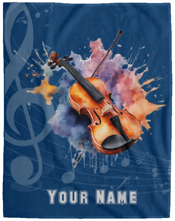 Personalized Violin-Viola Blanket