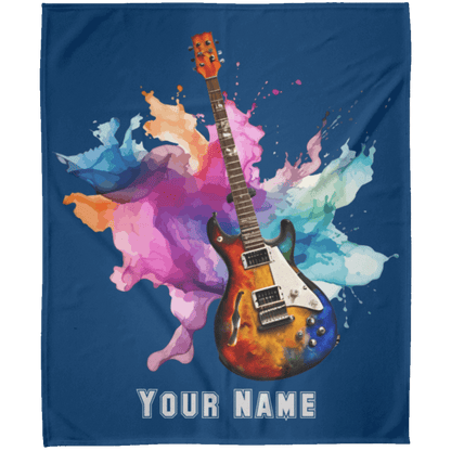 Personalized Electric Guitar Blanket