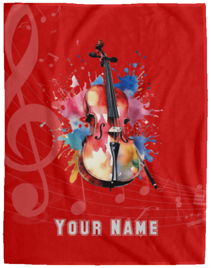 Personalized Cello Blanket